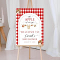 Personalized Apples Of Our Eye Baby Shower Welcome Signs, Personalized Autumn Party, Custom Decor, Fall Theme Decorations, Baby Shower Gifts, Party Decorations