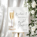 Pearls And Prosecco Bridal Welcome Sign, Pearls Bridal Shower Welcome Sign, Bridal Shower Sign, Welcome Sign Poster, Bride To Be Poster Champagne Bridal Shower Decorations